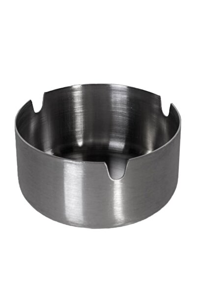 MYONNA IT & E- COMMERCE Στρογγυλό Μεταλλικό Τασάκι, Ασημένιο