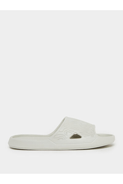 Styli Men White Comfort Slip-On Slides