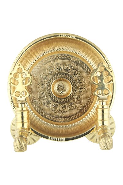 Vitrin Banyo Double Ottoman Faucet and Bath Stone - Gold