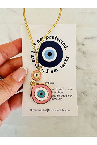 Talia&Talia Car Rearview Mirror Ornament - Evil Eye Beaded