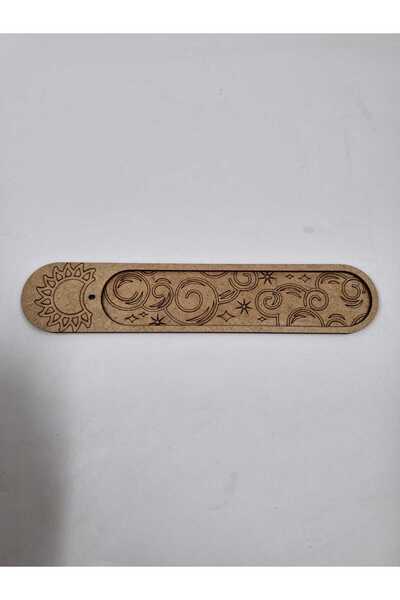 NETWORK ART Ahşap Ahşap Tütsülük Tütsü Yakacağı Tütsü Tutacağı Çubuk Tütsü Od...