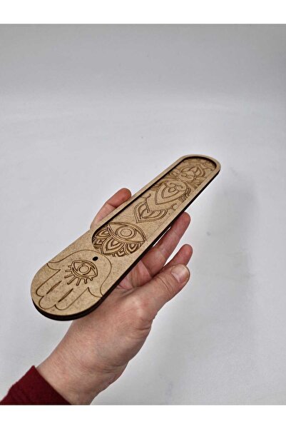 NETWORK ART Ahşap Ahşap Tütsülük Tütsü Yakacağı Tütsü Tutacağı Çubuk Tütsü Od...