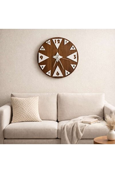 mrchediyesepeti 40 cm Mdf Wall Clock, Decorative Design, Silent Mechanism, Stylish Home and Office Adds Value No: Mrc913787