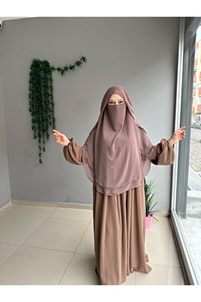 Yüsra Collection Ayrobin Dress and Shaded Soufflé 2-Piece Set