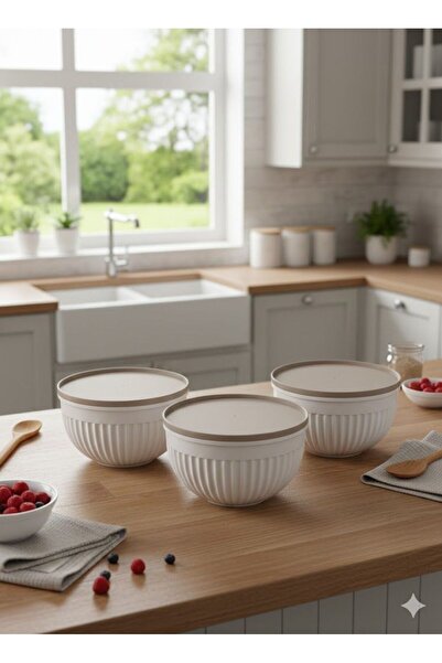 Stillo مجموعة من 3 حاويات مموجة للتحضير والتخزين