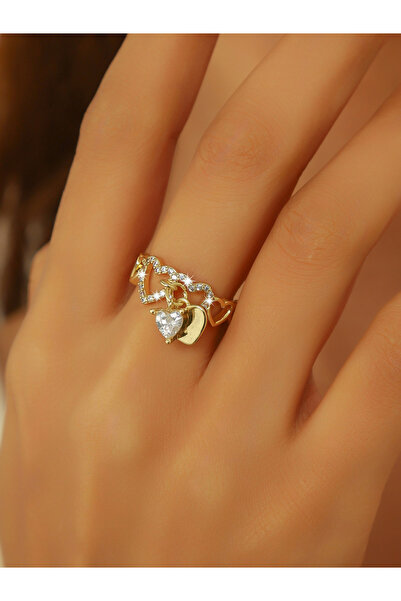 Take Two By Styli خاتم على شكل قلب مجوف