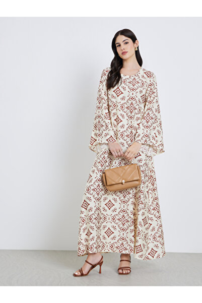 Styli Women All-Over Print A-Line Jalabiya