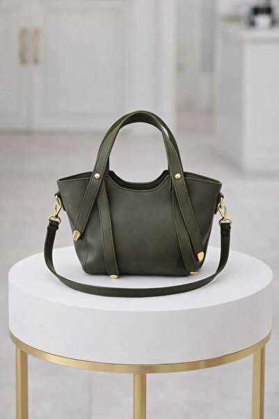 NİRELVA KADIN KEMER SAP DETAYLI FERMUARLI ASTARLI EL KOL VE OMUZ ÇANTASI