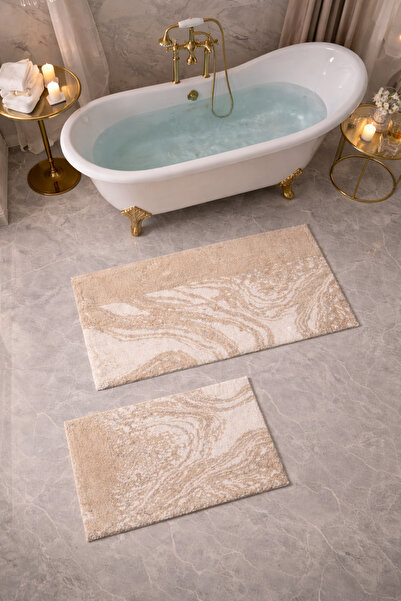 Unica Felix 2'li Banyo Paspası Gümüş