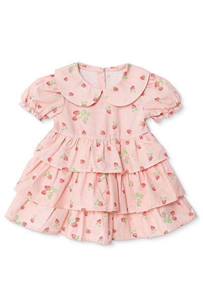 ebebek Hello Baby HelloBaby Kız Bebek Berry Belle Elbise Poplin Bebe Yaka Kıs...