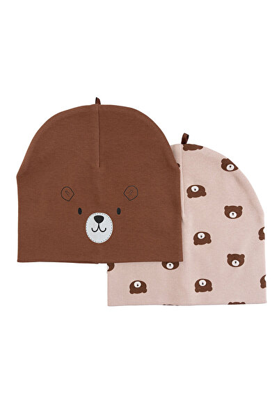 Little Plane Erkek Bebek 2li Örme Bere