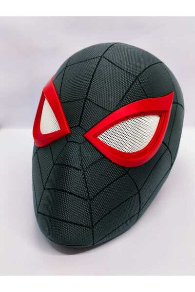 ART3 Miles Morales Spider-Man Profesyonel Cosplay Maskesi - Mıknatıslı ve Giyilebilir Özel Tasarım Kask