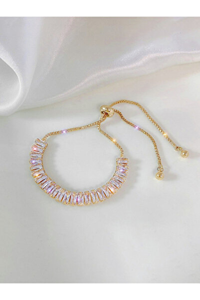 Take Two By Styli سوار من الزركونيا المكعبة بلون الذهب