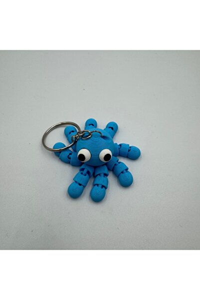 Akülüye'dek ne varsa 3D Keychain Movable Octopus Figure