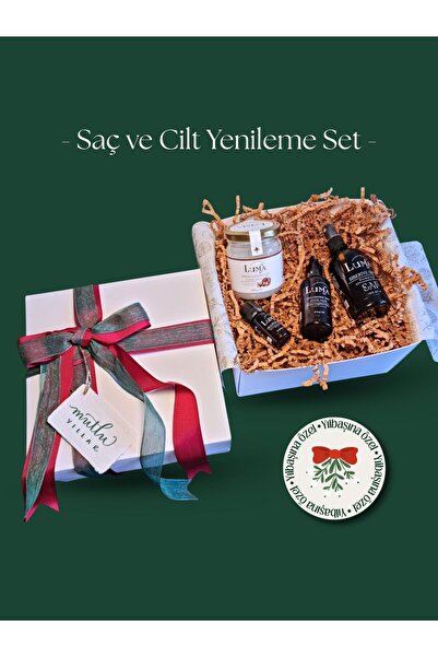 Lumagiftbox Yeniyıl - Saç ve Cilt Yenileme Set - (Hindistan Cevizi,Tatlı Bade...