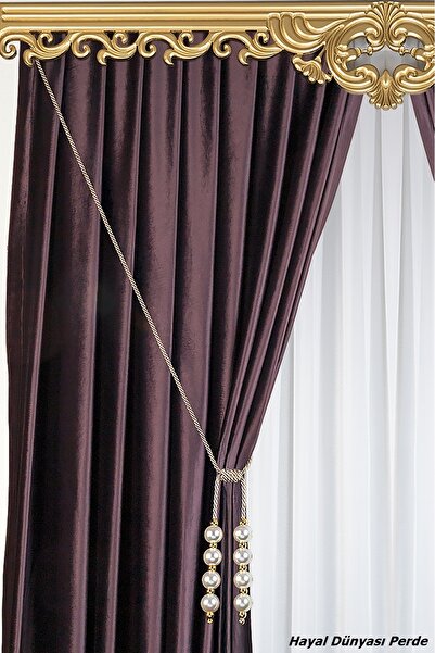 Hayal Dünyası Kornişe Takmalı Tavan Bağlama Özel Yapım Dekoratif İnci Perde B...