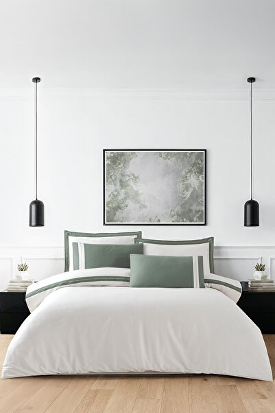 First Choice Alara %100 Pamuk 300 TC (120 Tel) Çift Kişilik Nevresim Takımı