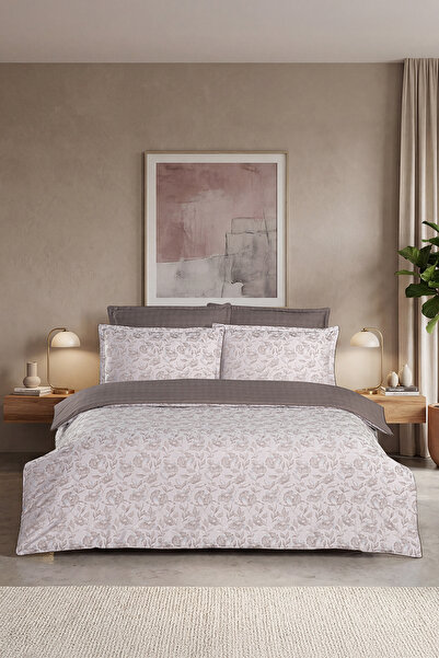 First Choice طقم غطاء لحاف مزدوج من لوكريز، 100% قطن، 300 خيط (120 خيطًا)