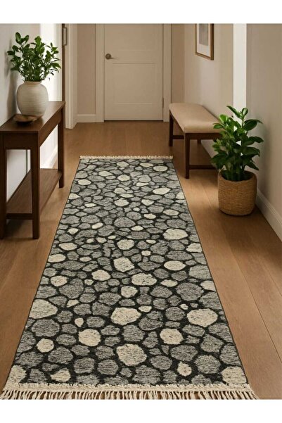 OEM Traditional Woven Rug, Double-Sided, Size 80 x 300 cm, Black and Gray, Ge...