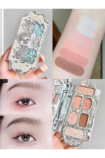 KOZMETİKOM Flower Knows Swan Ballet Six-Color Makeup Palette