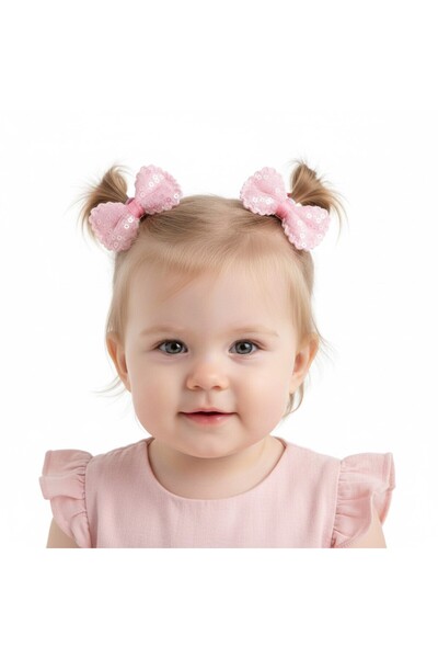 SeaBubbles Sequin Girl's Buckle Set of 2 Standard Pink