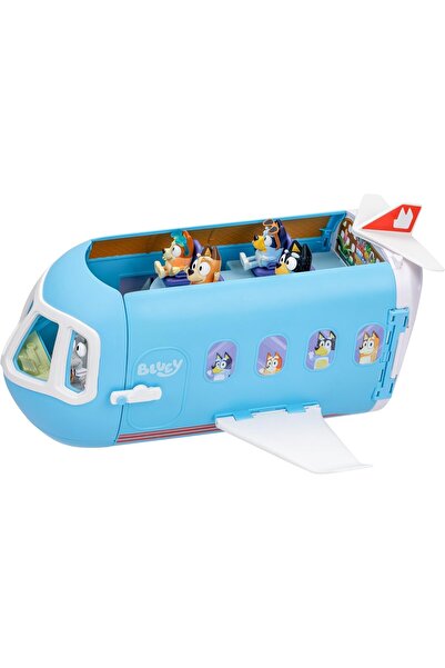 Cici Oyuncak Bluey 3-in-1 Transforming Airplane Toys for Kids Playset Dönüşebilen Sesli Uçak Oyun Seti