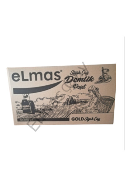 Elmas Çay Elmas Gold Demlik Poşet Çay - 40 Gr x 150 Adet (6 kg Koli)