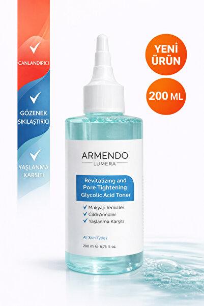 ARMENDO LUMERA Canlandırıcı Ve Gözenek Sıkılaştırıcı Tüm Ciltler Için Glikoli...
