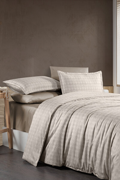 First Choice Ruth %100 Pamuk 300 TC (120 Tel) Çift Kişilik Nevresim Takımı