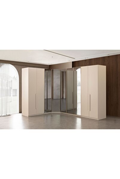 Doressa Bons Orta Aynalı Köşe Gardırop