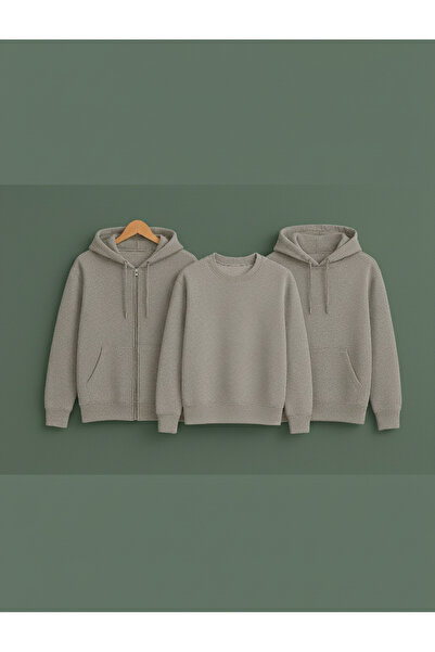 Syndra FERMUARLI-SIFIRYAKA-KAPŞONLU 3-LÜ SWEAT