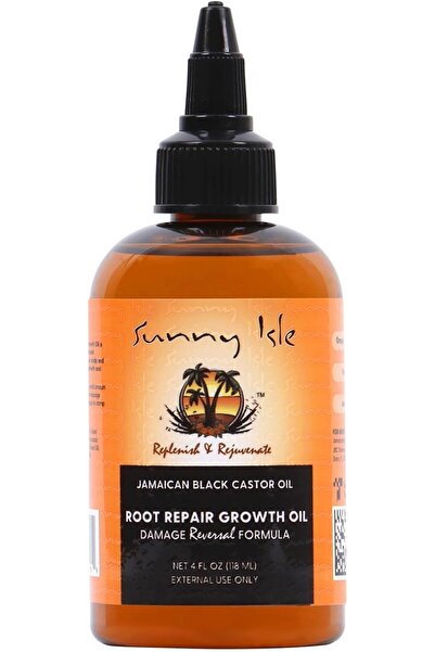 Sunny Isle زيت الخروع الأسود الجامايكي، زيت لإصلاح جذور الشعر وتحفيز نموه، بن...