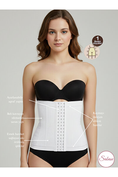 Sabase Elite Stitch-Free Silicone Waist Hugging Abdomen and Belly Shaping / S...