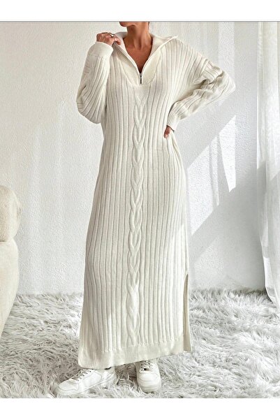 Abalı Yeni sezon kışlık üzün elbise