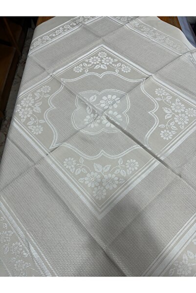 UluTeks ETAMİN İŞLEMELİK BOHÇA ETAMİN MASA ÖRTÜSÜ (KAPUÇİNO RENK)