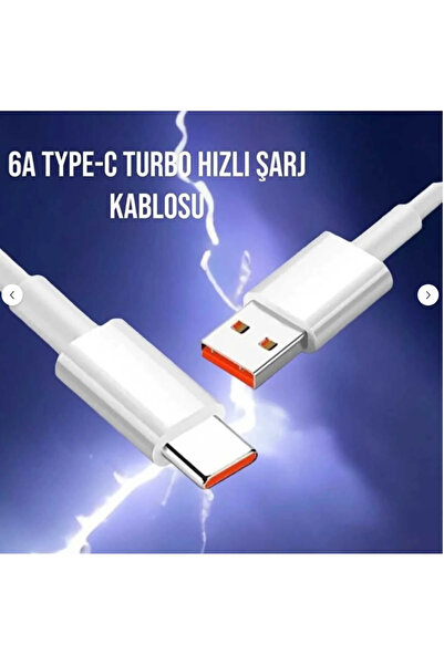 FİOPLUS Xıaomi Type-c Android Uyumlu Hızlı Şarj Kablosu 66w 6a Redmi K30-40 P...