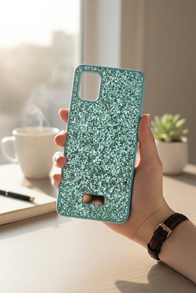 batuteknoloji Samsung Galaxy A31 Kırçıllı Taşlı Venüe BTU Silikon Kapak