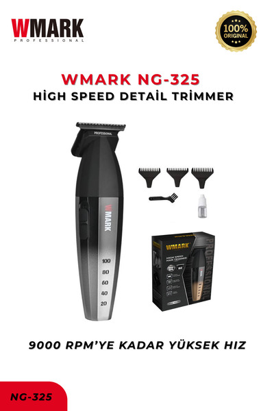 Wmark NG-325 Silver Profesyonel Detay Düzeltme Tıraş Makinesi | Yüksek Hızlı ...