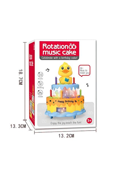 PIPALIYA Tort Muzical Rotativ cu Ratusca, 2 etaje