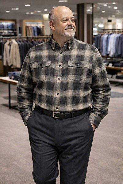 DENİZLİFE Double Pocket Oversized Dad Shirt