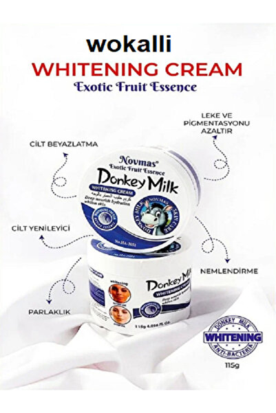 Wokali Donkey Milk Gerçek Eşek Sütü Donkey Milk Cilt Beyazlatıcı AydınlatıcıL...