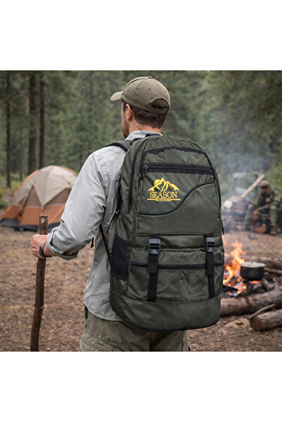 SEASONPOLO CLUB حقيبة التخييم، حقيبة الظهر، حقيبة الظهر لتسلق الجبال