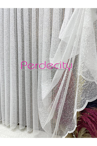 PERDECITY Kartanesi Örme Tül Perde ( 1x3 ) Sık Pile Her Odanıza Uygun Kırışmaz Ütü İstemez