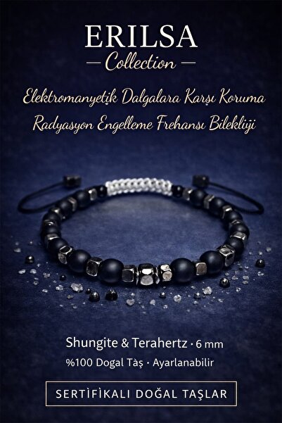 Erilsa سوار توازن الطاقة المعتمد ضد الموجات الكهرومغناطيسية - حجر شونجيت تيرا...