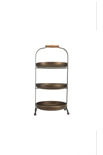 Porland Aleg Altın 3 Katlı Stand 53cm