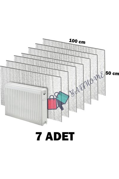 baffhome 7 Adet Petek Arkası Yalıtım Levhası Alüminyum Folyo 7Radyatör Arkalığı