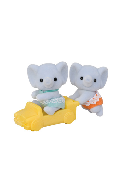 Epoch Sylvanian Families Figurines-Elephant Twins