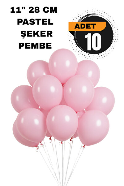 FESTİLO Pastel Balon 11 inc 28 cm Doğum Günü Parti malzemeleri 10 Adet