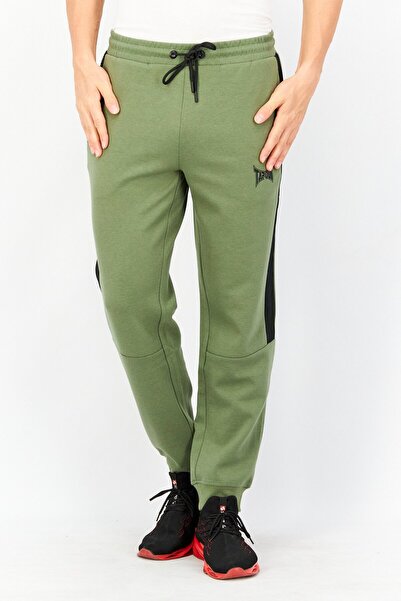 Tapout Men Sportswear Fit Drawstring Brand Logo Training Jogger Pant, Tea Olive