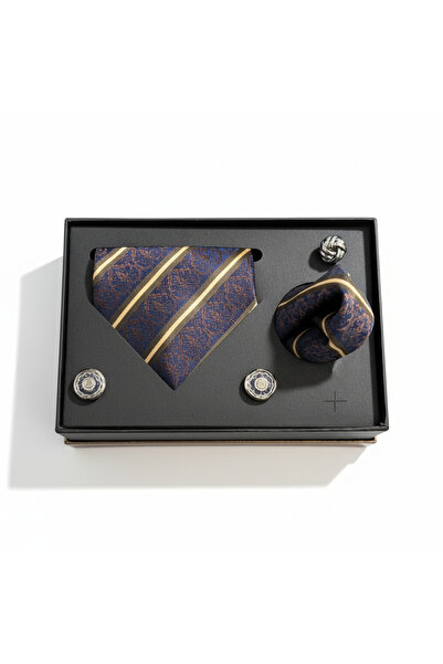 CROATE Italian Fefe Napoli Design Box Special Occasion Tie, Handkerchief and Cufflink Set